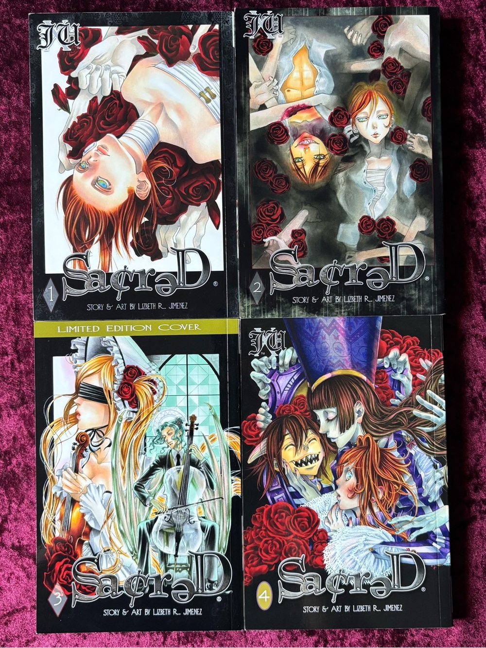 SacreD Vol 1-4 Manga by Lizbeth R. Jimenez